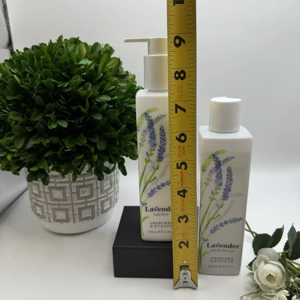 Crabtree & Evelyn Lavender Body Lotion & Bath‎ Shower Gel Set Discontinued Gift
